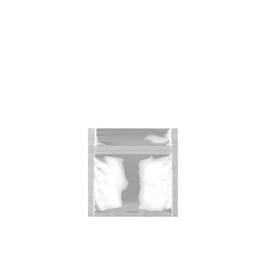 Sample / 1-2g Single Seal Mylar Bags White / Clear - 50pcs