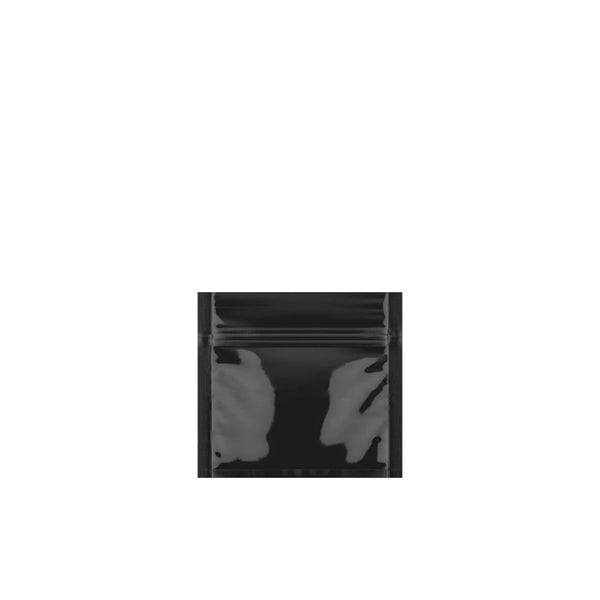 SLAPSTA - Eighth Ounce (3.5g) Single Seal Mylar Bags Black / Clear
