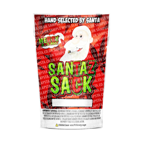 Santaz Sack Mylar Pouches Pre-Labeled - SLAPSTA