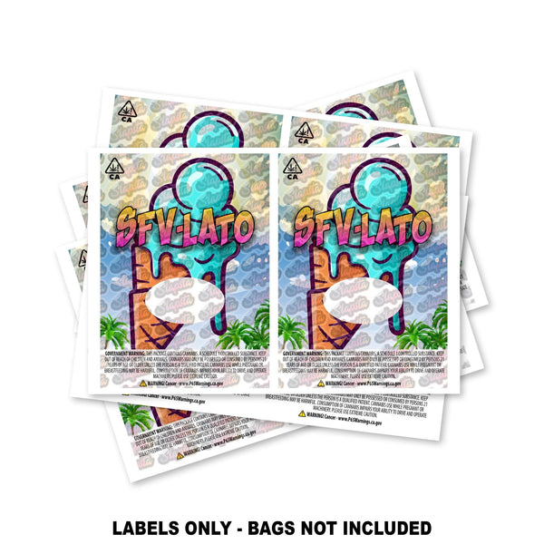 SFV-lato Mylar Bag Labels ONLY - SLAPSTA