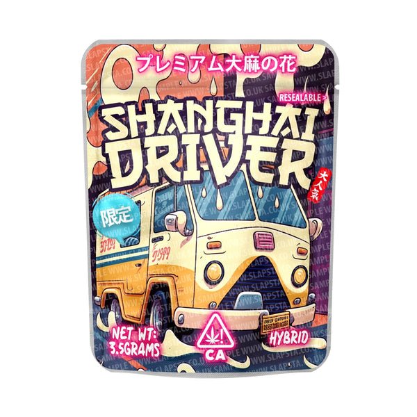 Shanghai Driver Mylar Pouches Pre-Labeled - SLAPSTA