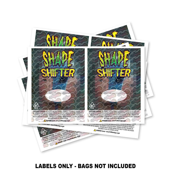 Shape Shifter Mylar Bag Labels ONLY - SLAPSTA