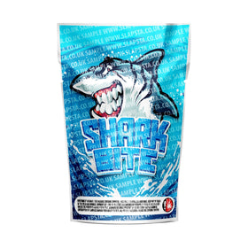 Shark Bite Mylar Pouches Pre-Labeled