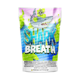 Shark Breath Mylar Pouches Pre-Labeled