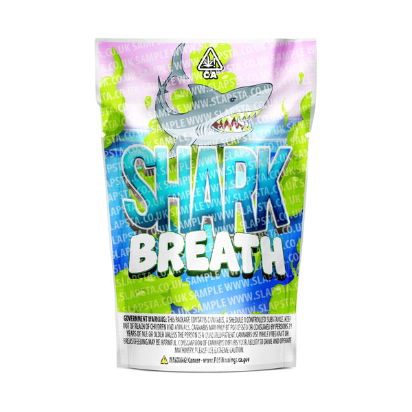 Shark Breath Mylar Pouches Pre-Labeled - SLAPSTA