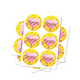 Sherbet Circular Stickers