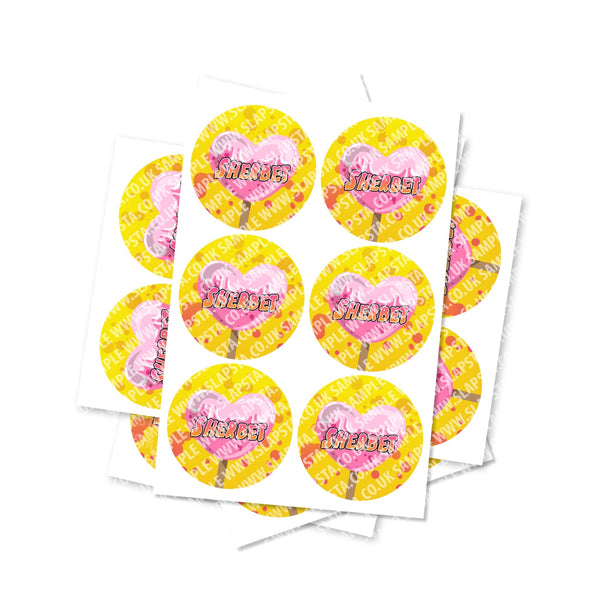 Sherbet Circular Stickers - SLAPSTA