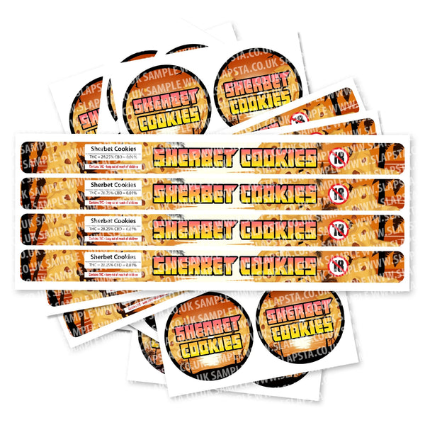 Sherbet Cookies Pressitin Strain Labels - SLAPSTA