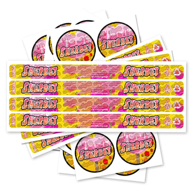 Sherbet Pre - Labeled 3.5g Self - Seal Tins - 60pcs