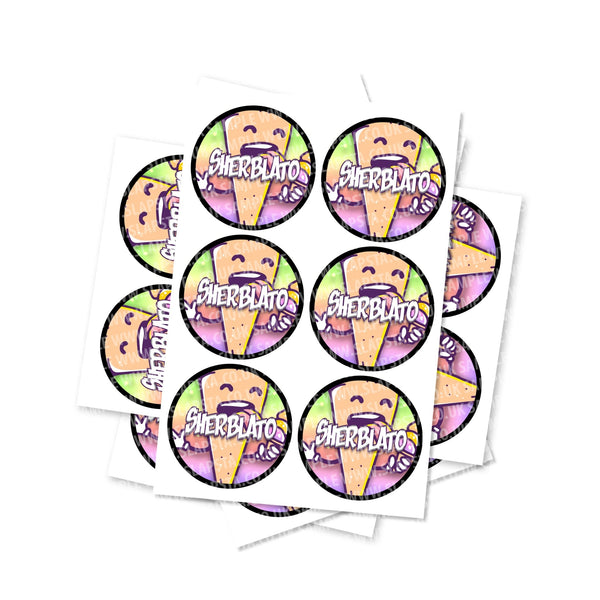 Sherblato Circular Stickers - SLAPSTA