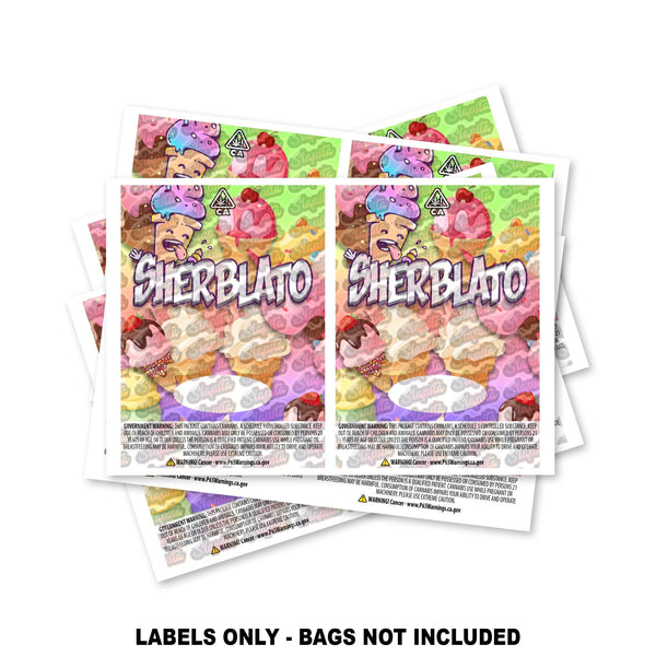 Sherblato Mylar Bag Labels ONLY - SLAPSTA