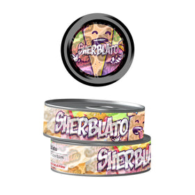 Sherblato Pre-Labeled 3.5g Self-Seal Tins