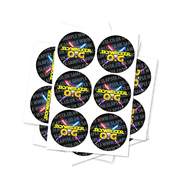 Skywalker OG Circular Stickers - SLAPSTA