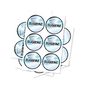 Slurricaine Circular Stickers