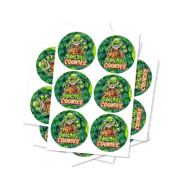 Slyme Cookies Circular Stickers - SLAPSTA