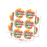 Smoothie Circular Stickers - 2.5cm