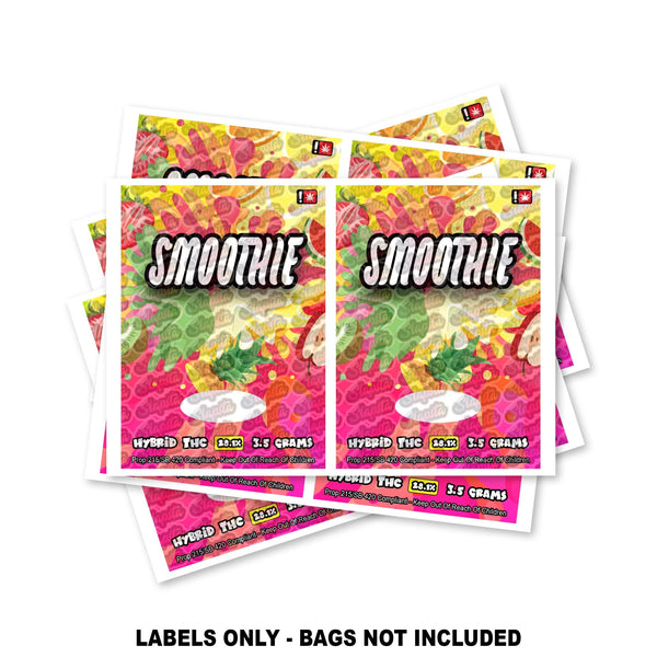 Smoothie Mylar Bag Labels ONLY - SLAPSTA