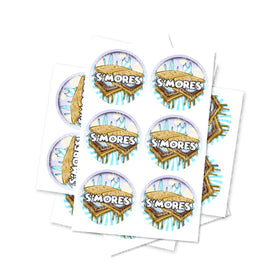 Smores Circular Stickers