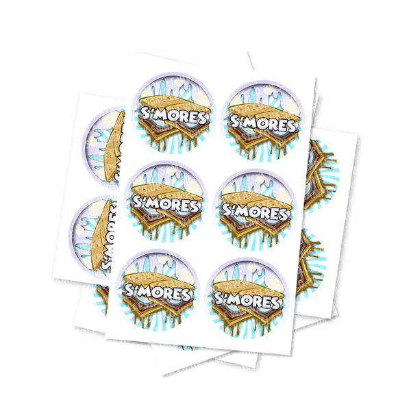 Smores Circular Stickers - SLAPSTA