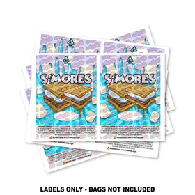 Étiquettes pour sacs Mylar S'mores UNIQUEMENT