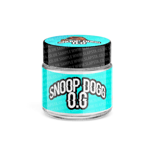 Snoop Dogg OG Glass Jars Pre-Labeled - 3.5grams (1/8oz) / 10pcs / Yes