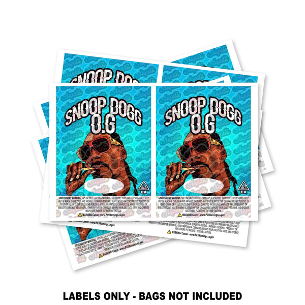 Snoop Dogg OG Mylar Bag Labels ONLY - SLAPSTA