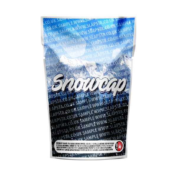 Snow Cap Mylar Pouches Pre-Labeled - SLAPSTA