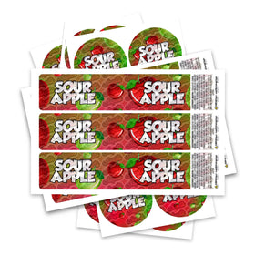 Étiquette du bocal en verre / du pichet à pression Sour Apple