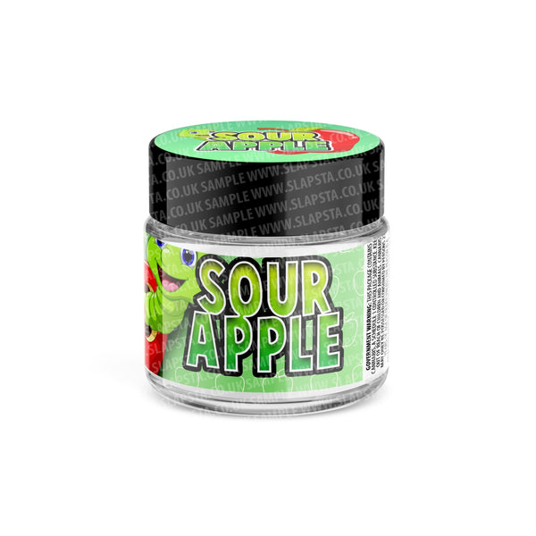 Sour Apple Glass Jars Pre-Labeled - SLAPSTA