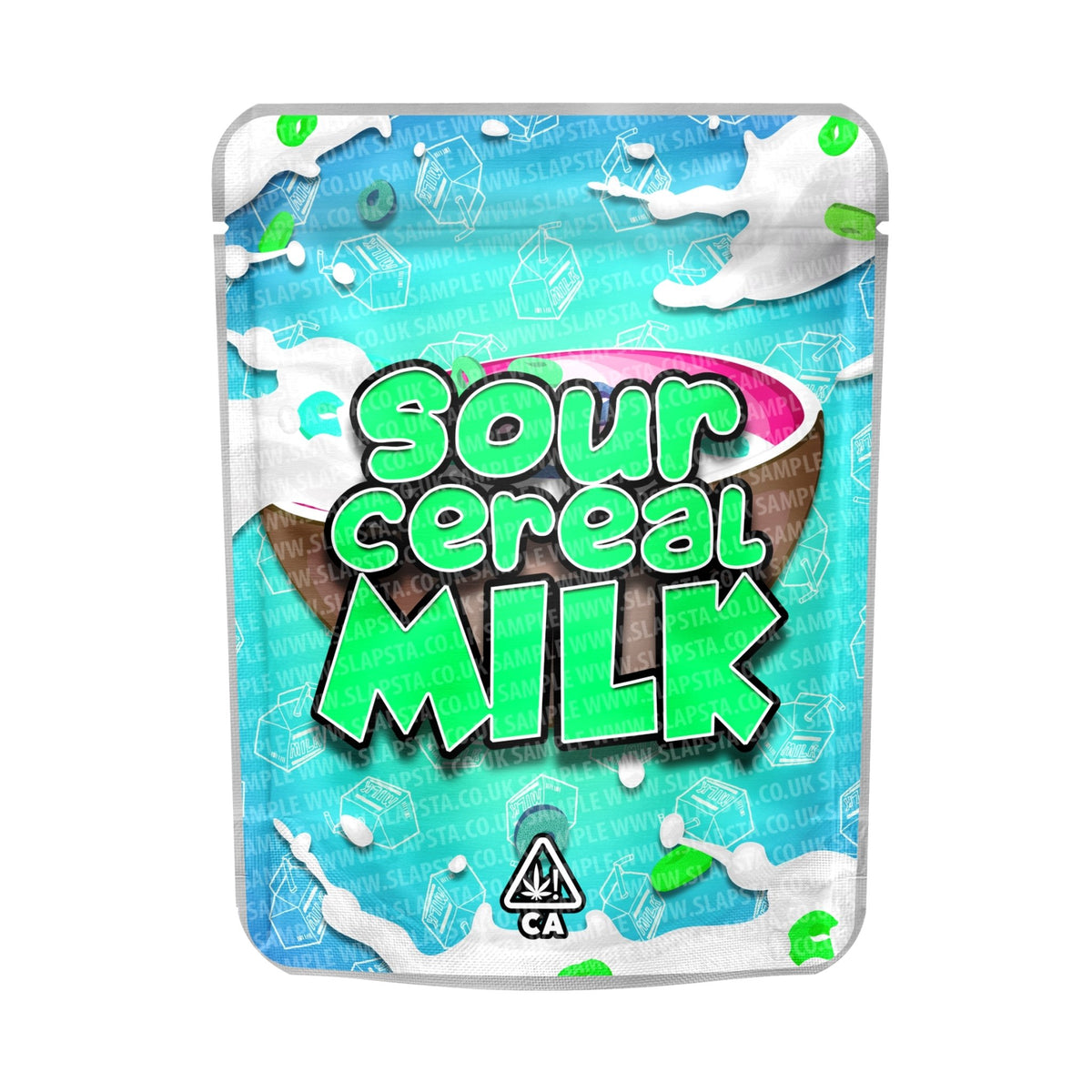 SLAPSTA - Sour Cereal Milk Mylar Pouches Pre-Labeled