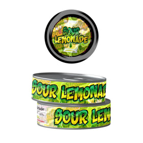 Sour Lemonade Pre-Labeled 3.5g Self-Seal Tins