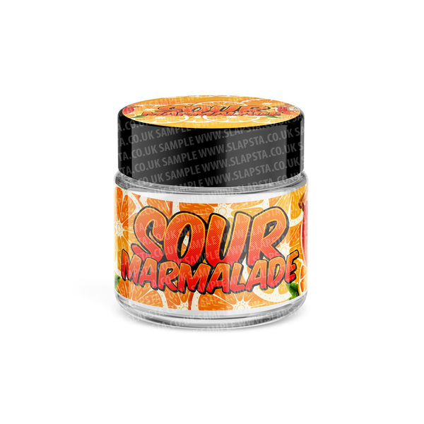 Sour Marmalade Glass Jars Pre-Labeled - SLAPSTA