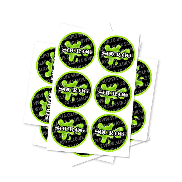 Sour OG Circular Stickers - SLAPSTA