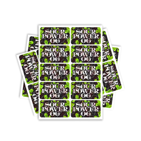 Sour Power OG Rectangle / Pre-Roll Labels - SLAPSTA