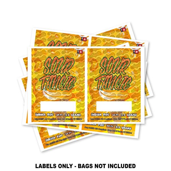 Sour Tangie Mylar Bag Labels ONLY - SLAPSTA