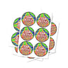 Sour Zkittlez Circular Stickers - 2.5cm