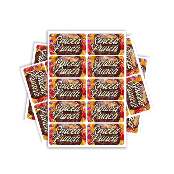 Spiced Punch Rectangle / Pre-Roll Labels - Pre-Roll (10.16cm x 6.7cm) / 10