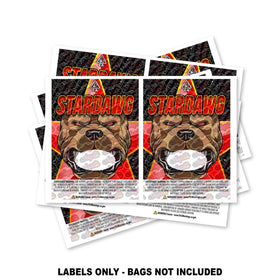 Étiquettes pour sacs Mylar Stardawg UNIQUEMENT