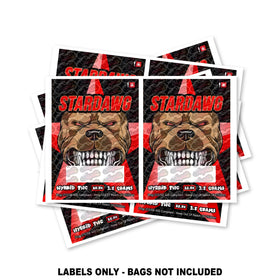 Étiquettes pour sacs Mylar Stardawg UNIQUEMENT