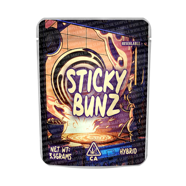 Sticky Bunz Mylar Pouches Pre-Labeled - SLAPSTA