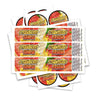 Strawberry Banana Glass Jar / Tamper Pot Label - 50ml Tamper Strip Pot
