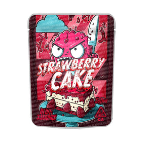 Strawberry Cake Mylar Pouches Pre-Labeled