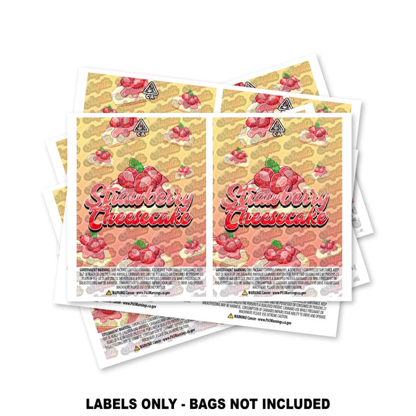 Strawberry Cheesecake Mylar Bag Labels ONLY - SLAPSTA