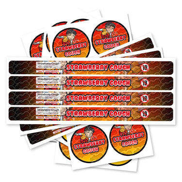 Strawberry Cough Pre - Labeled 3.5g Self - Seal Tins - 60pcs