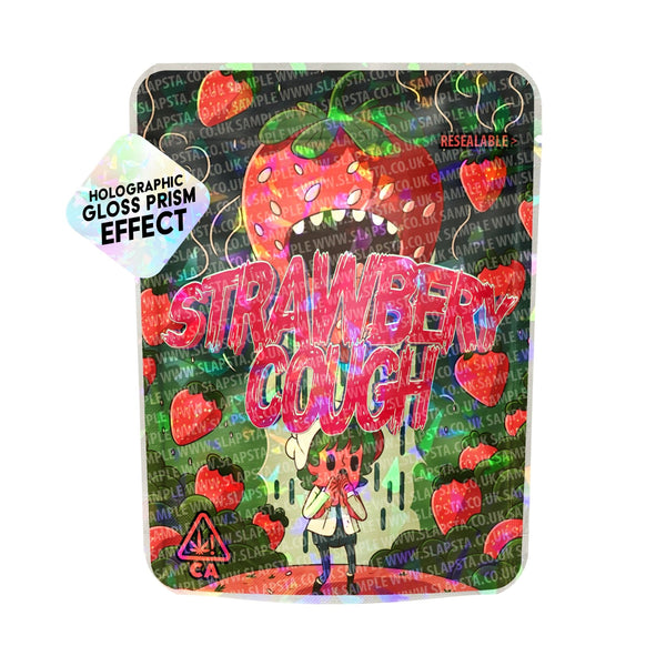 Strawberry Cough SFX Mylar Pouches Pre-Labeled - SLAPSTA