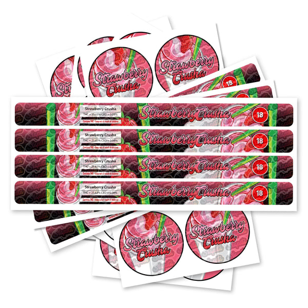 Strawberry Crusha Pre-Labeled 3.5g Self-Seal Tins - SLAPSTA