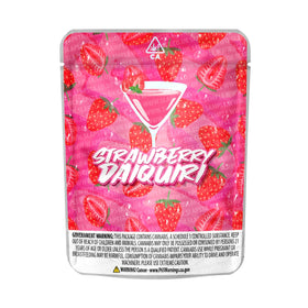 Sachets Mylar pré-étiquetés pour Daiquiri à la fraise