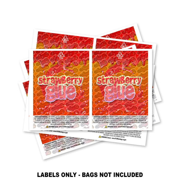 Strawberry Glue Mylar Bag Labels ONLY - SLAPSTA