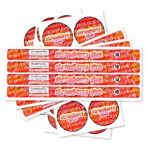 Strawberry Glue Pressitin Strain Labels - SLAPSTA