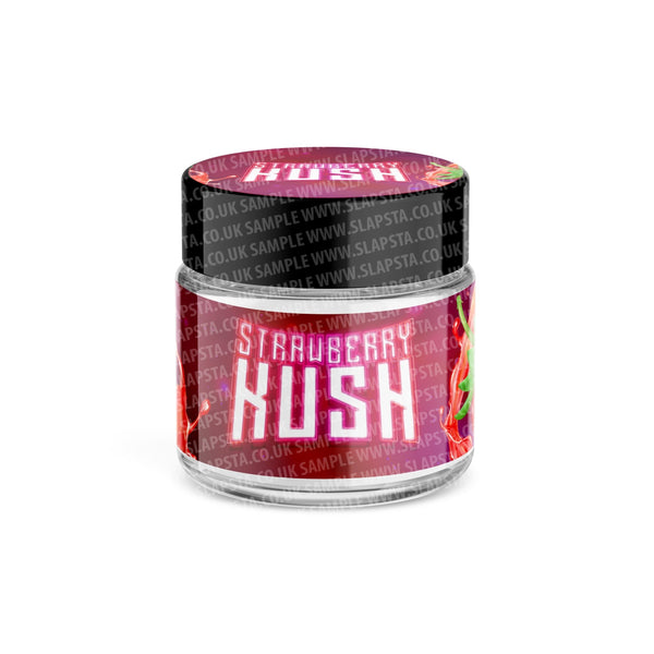 Strawberry Kush Glass Jars Pre-Labeled - SLAPSTA